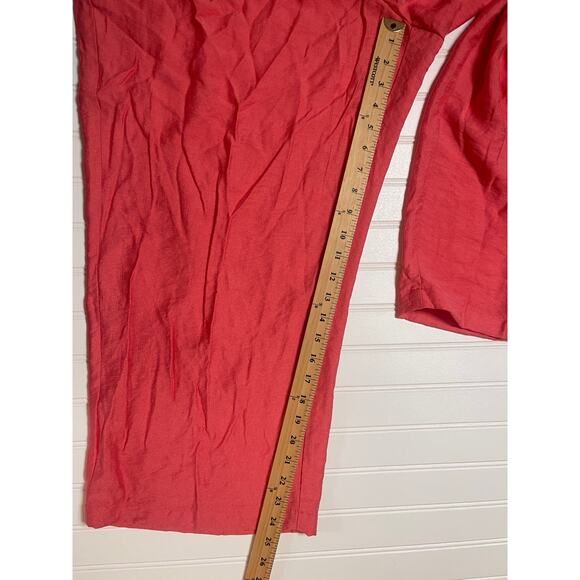 NWT CeCe Coral Wide Leg Cropped Tie Waist Pants - Size Women's 2X 2XL - Picture 5 of 9